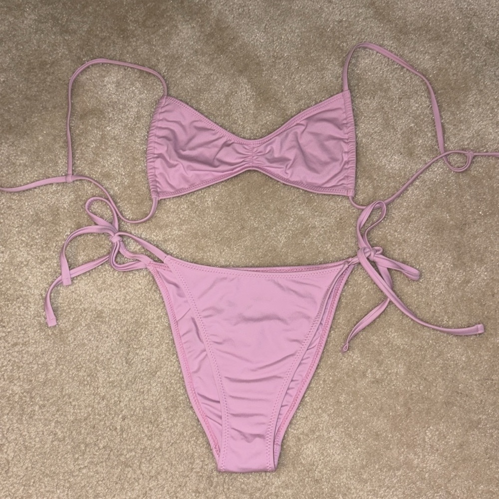 PacSun Eco Swim Pink Bikini Top - Picture 8 of 8